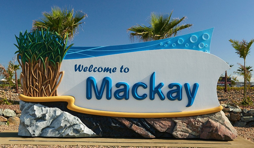 Welcome to Mackay signage